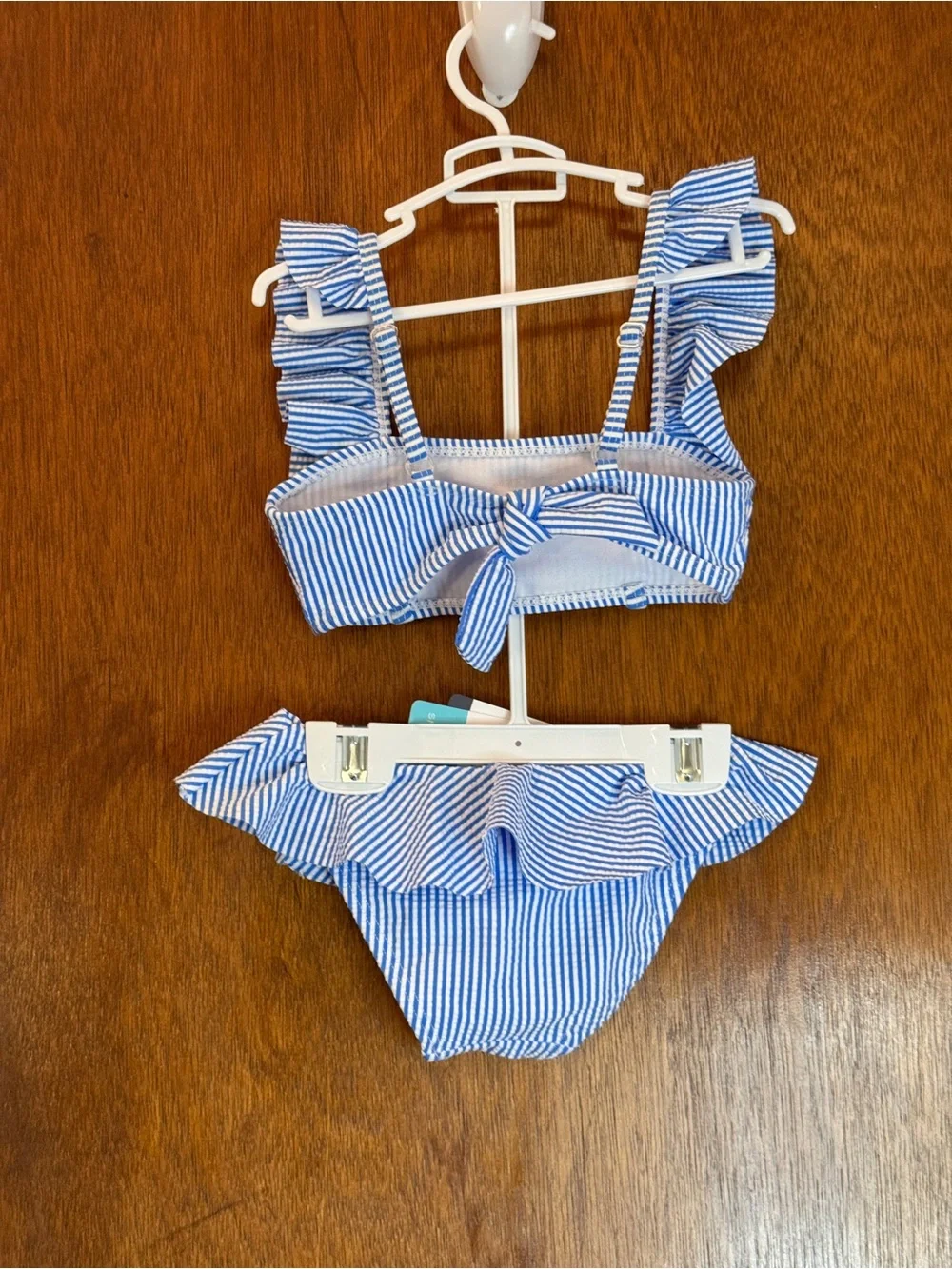 NWT Snapper Rock Parisian Summer Frilled Bikini girls size 1-2T